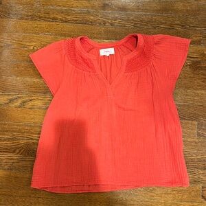 Xirena short sleeve blouse